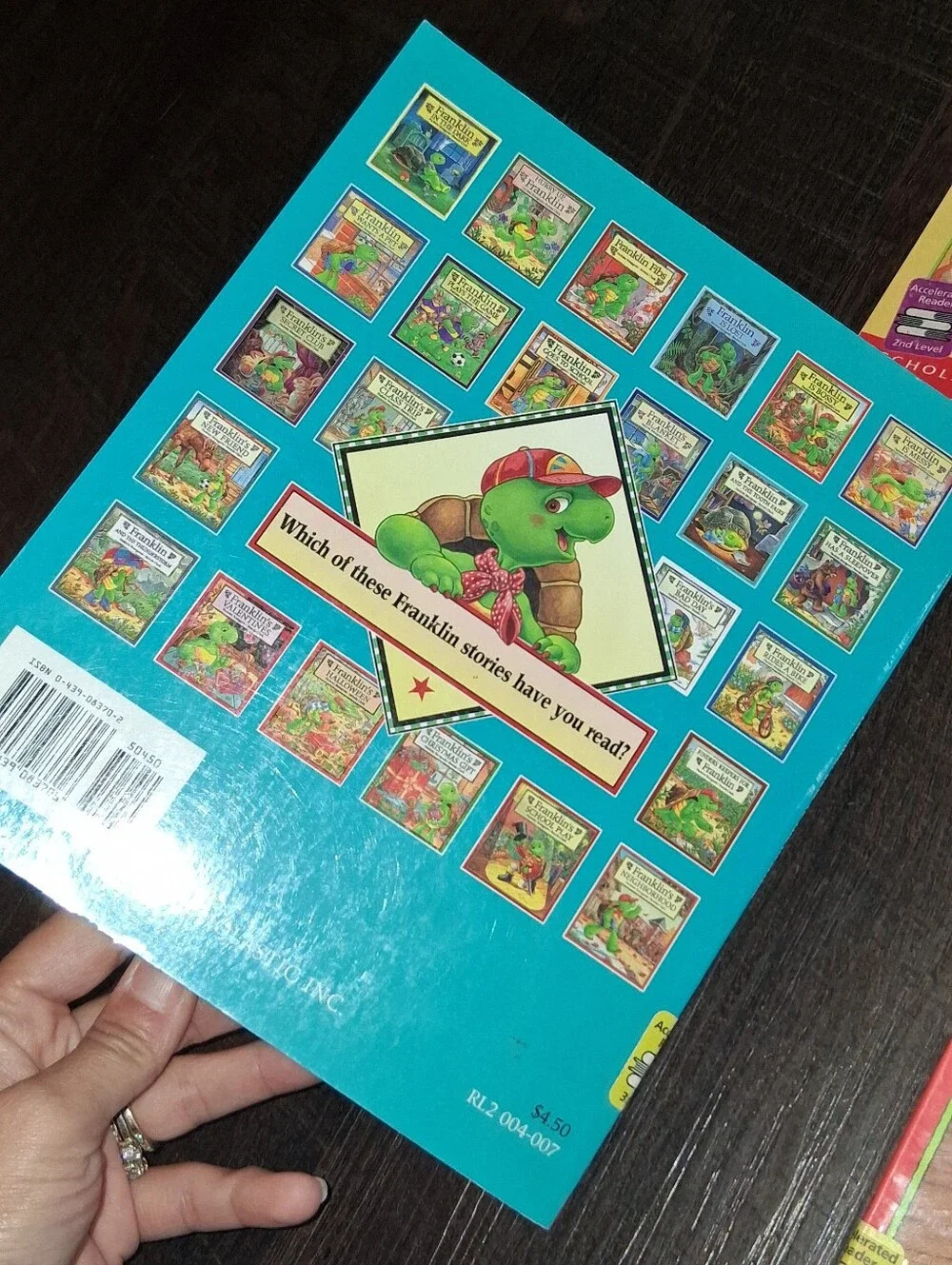 Scholastic Franklin Book Set - Green, Yellow, Blue, Red Covers